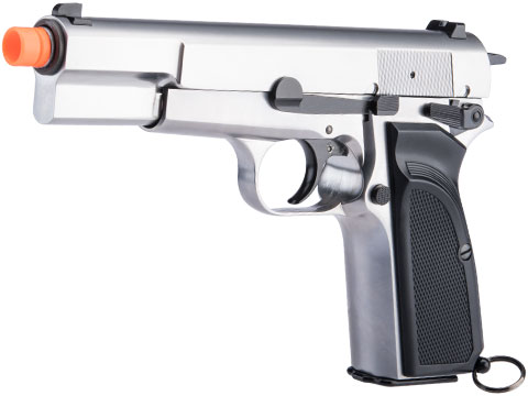 WE Tech New Version Hi-Power Gas Blowback Airsoft Pistol (Color: Silver)