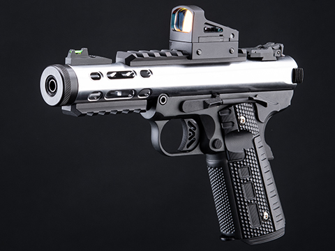 WE-Tech Galaxy 1911 Gas Blowback Airsoft Pistol (Color: Silver Slide / Black Frame / Type A Slide)