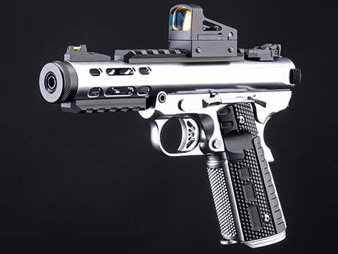 WE-Tech Galaxy 1911 Gas Blowback Airsoft Pistol (Color: Silver Slide / Silver Frame / Type A Slide)