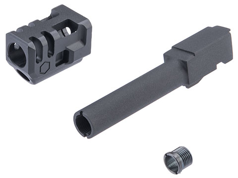 EMG Strike Industires Barrel Compensator Kit for SAI BLU Airsoft Gas Blowback Pistols (Type: Mass Driver Comp / GLOCK 19)