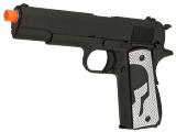 Evike.com Class I Custom Spartan WE-Tech 1911A1 Gas Blowback Airsoft Pistol - Black