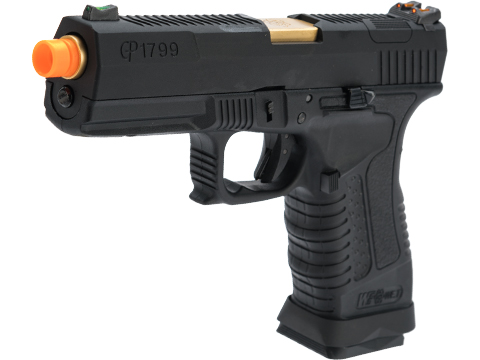 WE-Tech GP1799 T1 Gas Blowback Pistol (Color: Black / Gold Barrel)