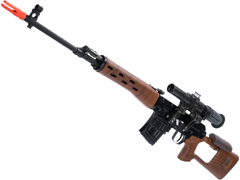 WE-Tech SVD Steel Receiver Airsoft Gas Blowback Sniper Rifle (Type: Imitation Wood Stock and Handguards)