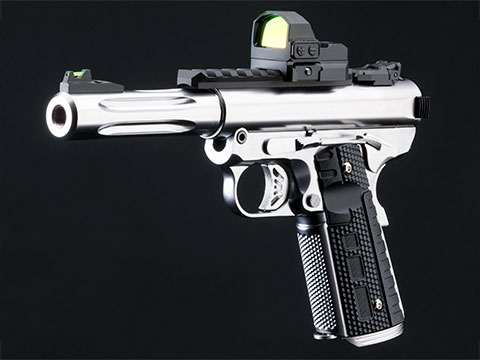 WE-Tech Galaxy 1911 Gas Blowback Airsoft Pistol (Color: Silver Slide / Silver Frame / Premium Short Barrel)