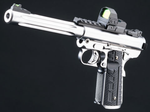 WE-Tech Galaxy 1911 Gas Blowback Airsoft Pistol (Color: Silver Slide / Silver Frame / Premium Long Barrel)