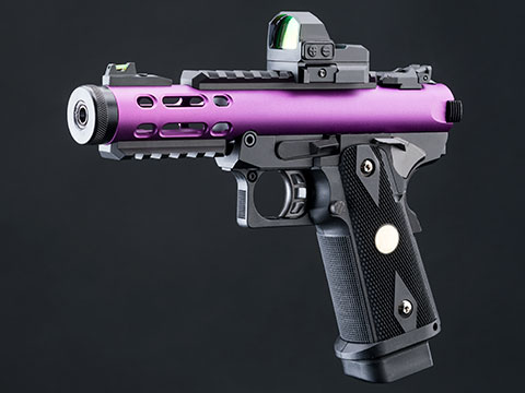 WE-Tech Galaxy Hi-CAPA Gas Blowback Airsoft Pistol (Color: Purple / Checkered Frame)
