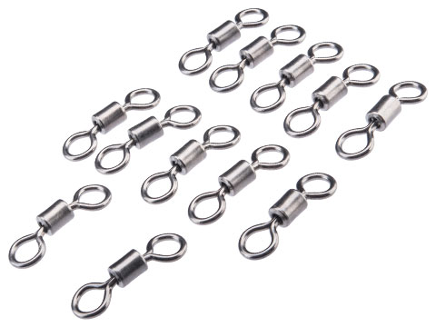 Battle Angler Stainless Steel Rolling Barrel Swivel (Size: 8/0 / 12 Pack)