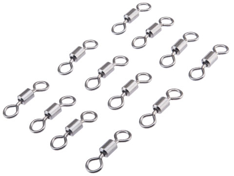 Battle Angler Stainless Steel Rolling Barrel Swivel (Size: 4/0 / 12 Pack)