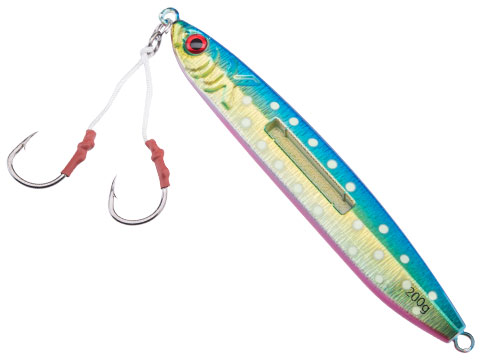 Battle Angler Luminous Fishing Lure w/ 4/0 Short Dancing Double-Hook (Color: Rainbow & Glow Dots)