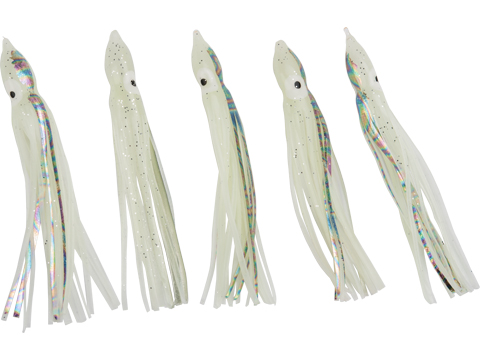 Battle Angler Phantom Skirt Squid Lure (Color: Luminous, Prismatic Stripe / 7)