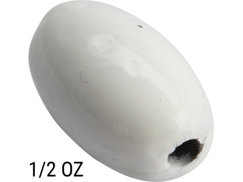 Battle Angler Luminous Glow Bullet Egg Lead Weight Sinker (Size: 0.5oz / 20 Pack)