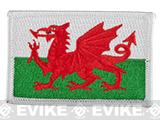 Matrix Country Flag Series Embroidered Morale Patch (Country: Wales)