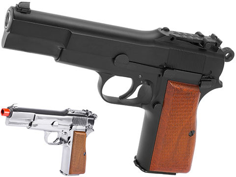 WE-Tech P35 Hi-Power Full Metal Gas Blowback Airsoft Pistol 