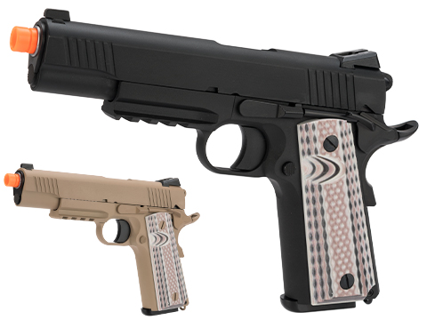 WE-Tech Full Metal 1911 M45A1 Gas Blowback Airsoft GBB Pistol (Color: Tan)