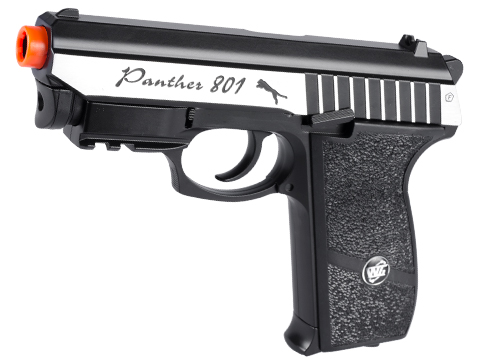 Panther 400 FPS Full Metal Airsoft CO2 Gas Blowback High Power Hand Gun w/ Integrated Laser by Win Gun (Color: Dual Tone)