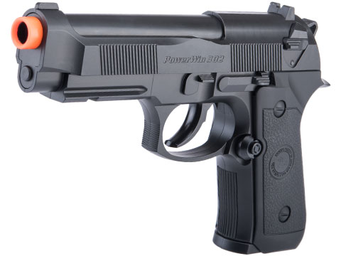 Win Gun High Power M9 CO2 Powered Airsoft Gas Pistol (Model: Black)