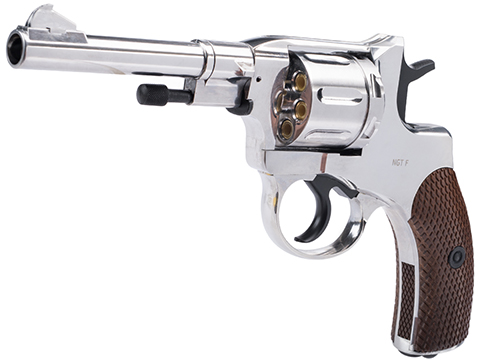 Gletcher NGT-F CO2 Powered .177mm Air Gun Revolver (Color: Silver)