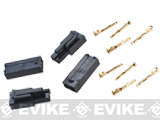 Prometheus Small Tamiya Plug Set with Gold Connector Leads for Airsoft AEG Rifles