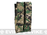 Matrix Airsoft SMG Double Magazine MOLLE Pouch (Color: Digital Woodland)