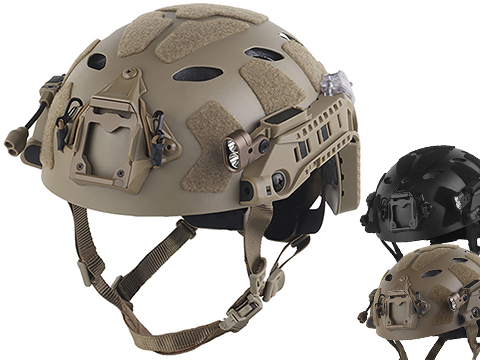 Matrix Vented High Cut Airsoft Helmet w/ Modular Rail Link 