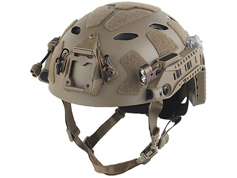 Matrix Vented High Cut Airsoft Helmet w/ Modular Rail Link 