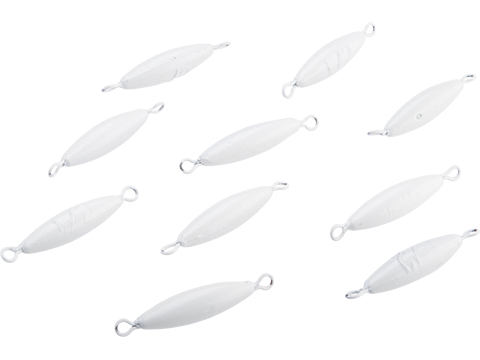 Battle Angler Luminous Glow Double Ring Torpedo Lead Weight Sinker (Size: 0.5oz / 10 Pack)