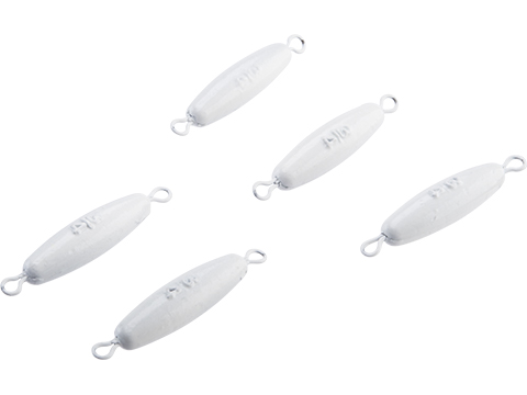 Battle Angler Luminous Glow Double Ring Torpedo Lead Weight Sinker (Size: 0.75oz / 5 Pack)