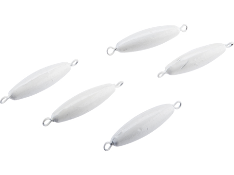 Battle Angler Luminous Glow Double Ring Torpedo Lead Weight Sinker (Size: 1oz / 5 Pack)