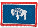 Matrix Tactical Embroidered U.S. State Flag Patch (State: Wyoming The Equality or Cowboy State)