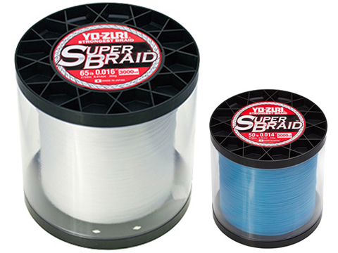 Yo-Zuri SuperBraid Braided Line, 50lb, 3300yd, Five Color
