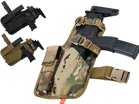 EmersonGear Drop Leg MP7 Holster with Magazine Pouch (Color: Khaki)