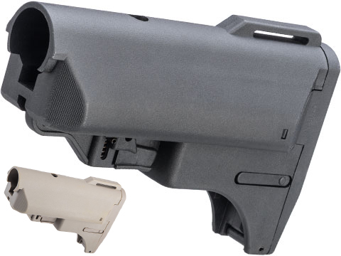 Matrix Retractable Spare Magazine Stock for for M4/M16 Series Airsoft AEG Rifles (Color: Black)