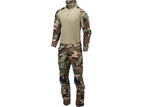 Emerson Combat Uniform Set (Color: Woodland / Large)