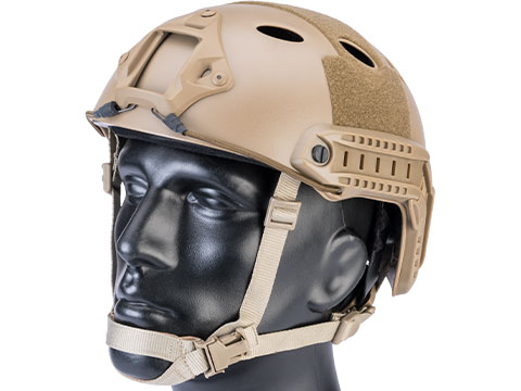 6mmProShop Advanced PJ Type Tactical Airsoft Bump Helmet (Color: Dark Earth / Large - Extra-Large)