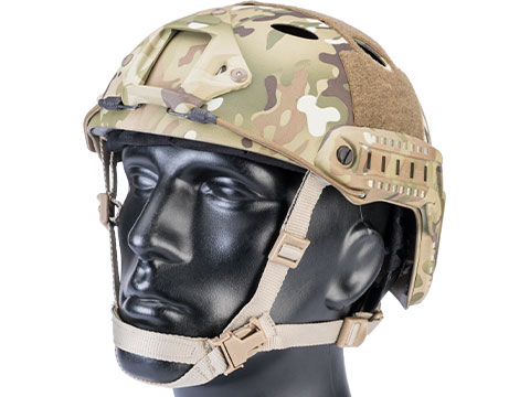 6mmProShop Advanced PJ Type Tactical Airsoft Bump Helmet (Color: Full Multicam / Medium - Large)