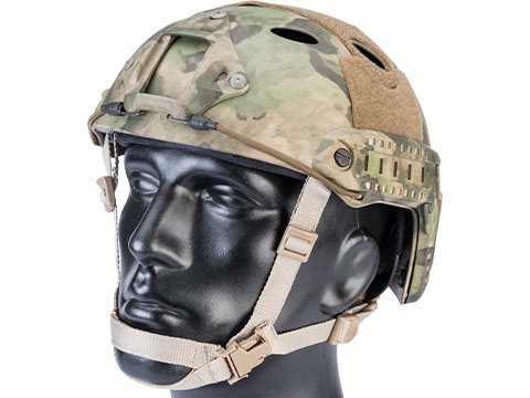 6mmProShop Advanced PJ Type Tactical Airsoft Bump Helmet (Color: A-TACS FG / Medium - Large)