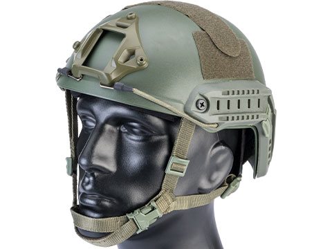 6mmProShop Advanced High Cut Ballistic Type Tactical Airsoft Bump Helmet (Color: OD Green / Large - Extra Large)