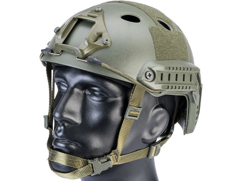 6mmProShop Advanced PJ Type Tactical Airsoft Bump Helmet (Color: OD Green / Medium - Large)