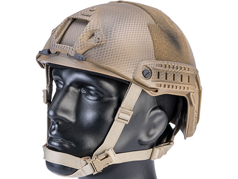 6mmProShop Advanced High Cut Ballistic Type Tactical Airsoft Bump Helmet (Color: Tan Navy Seal / Medium - Large)