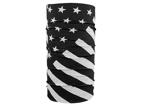 Bobster / Zan Headgear Motley Tube Neck Protector (Color: Black and White Flag)