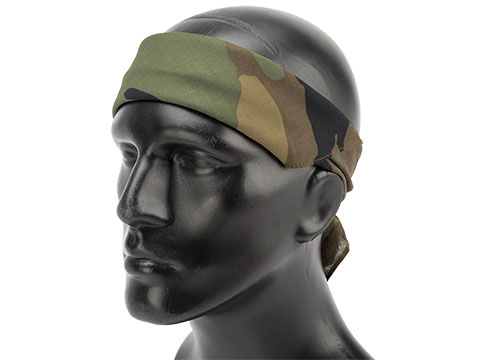 Zan Headgear 100% Cotton Bandana (Color: Woodland Camo)