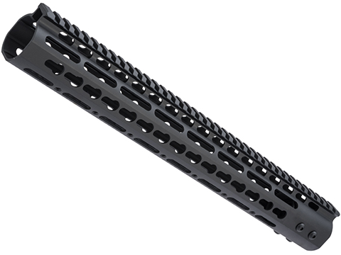 ZCI CNC Aluminum KeyMod Ultra Slim Free Float Handguard for M4 / M16 AEG Rifles (Size: 15)