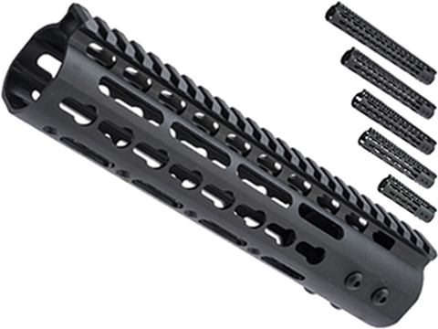 ZCI CNC Aluminum KeyMod Ultra Slim Free Float Handguard for M4 / M16 AEG Rifles (Size: 7)