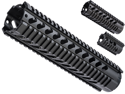 ZCI CNC Aluminum Quad Rail Free Float Handguard for M4 / M16 AEG Rifles 