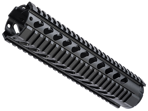 ZCI CNC Aluminum Quad Rail Free Float Handguard for M4 / M16 AEG Rifles (Length: 10)