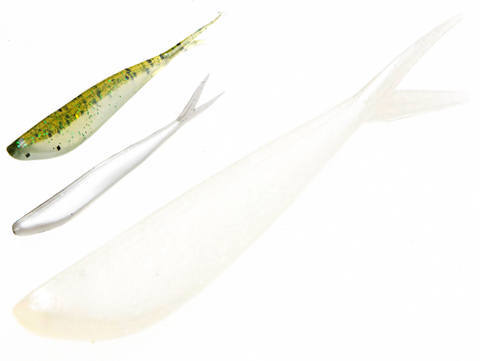 Zoom Bait Company Fluke Fishing Lure (Color: White Pearl), MORE