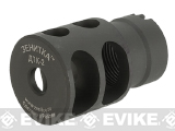 Zenimei CNC Steel DTK-2 Flash Hider / Muzzle Brake - 24mm Positive w/ 14mm Negative Adaptor