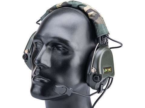 Matrix Type-E Tactical Communications Headset w/ Noise Cancelling System (Color: OD Green)